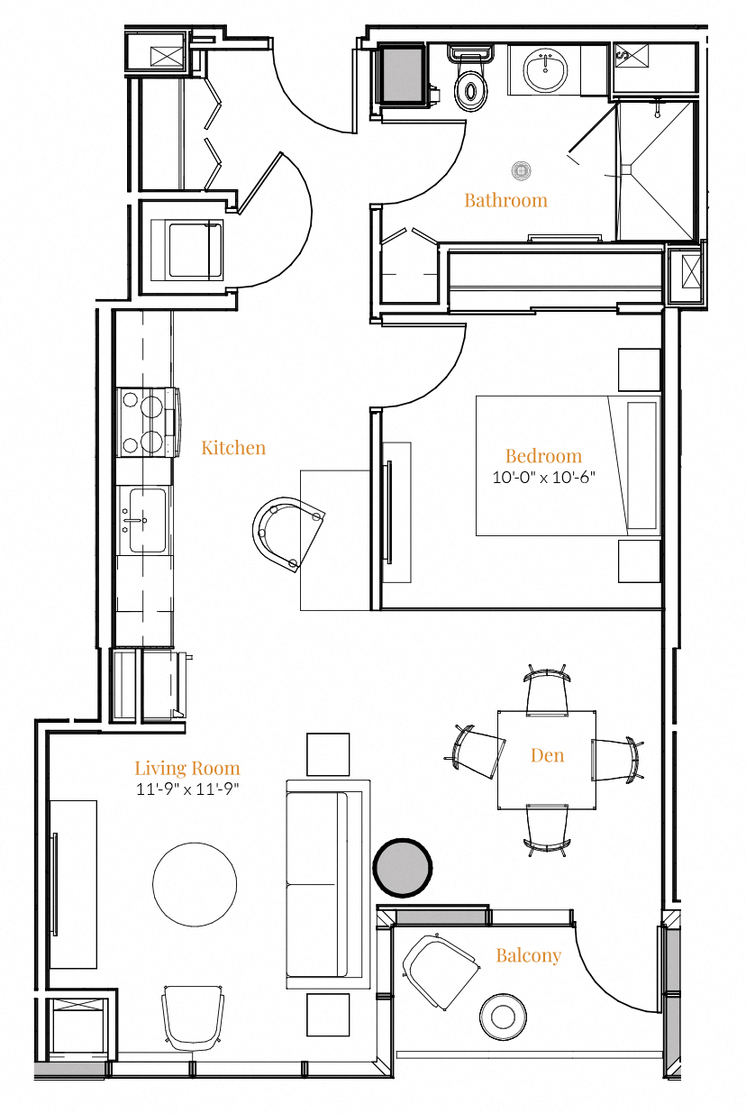  1 Bedroom 10A - Accessible